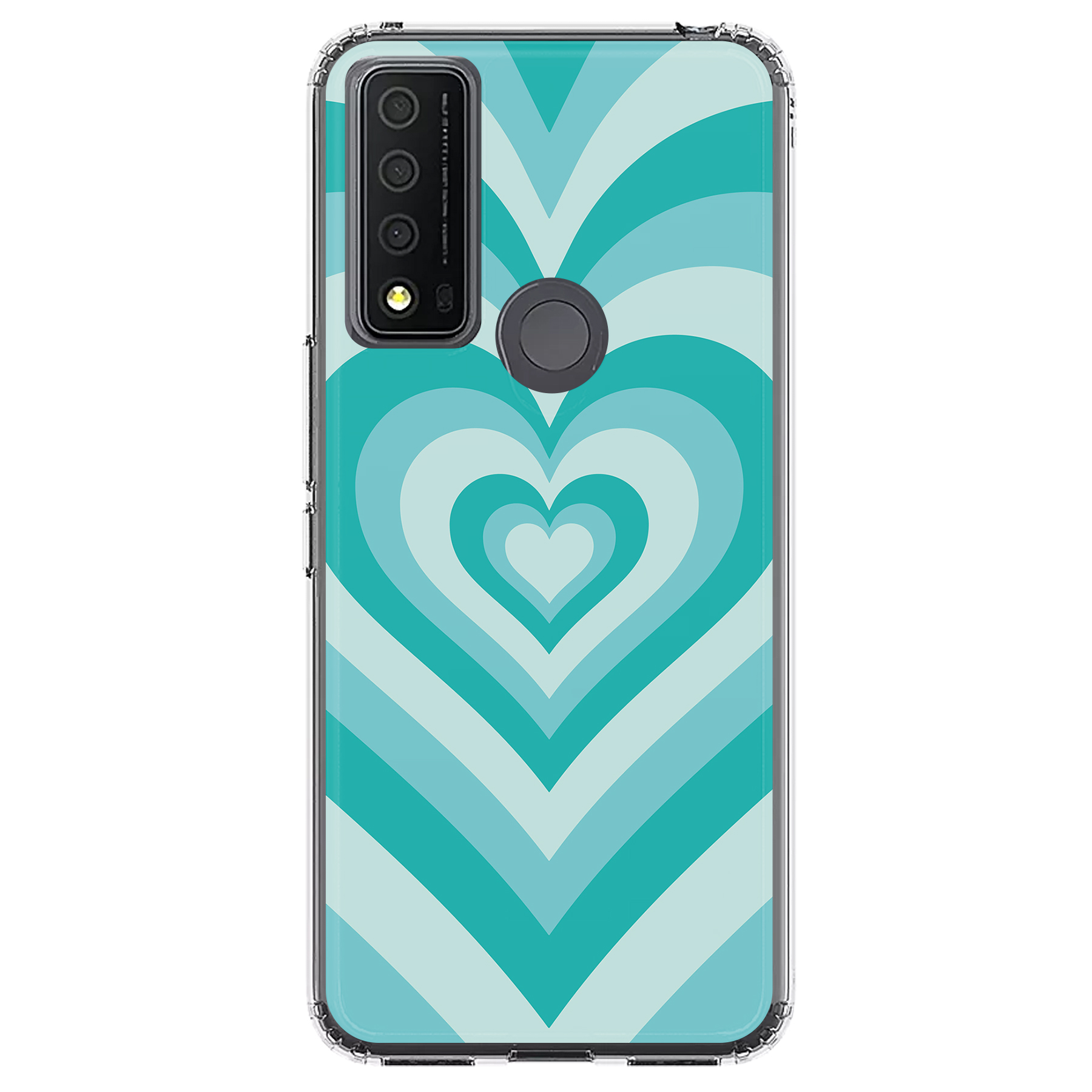 PaletteShield Shockproof TPU Bumper Case + Tempered Glass For TCL 30XE 5G, 40XE, 30V, 20XE (USA Flags)