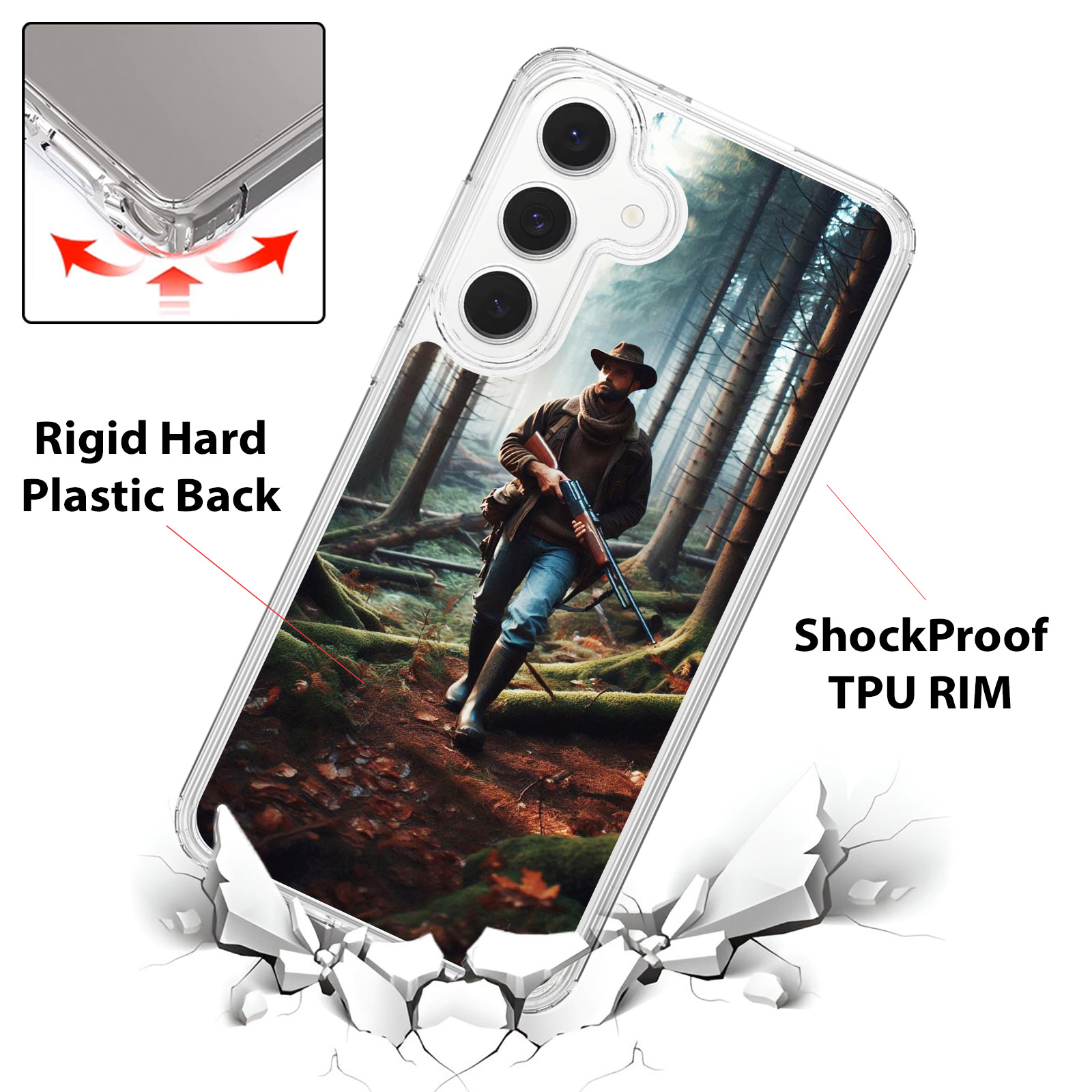 Für Samsung Galaxy S25 FE/S24 FE/S23 FE Stoßfest Bumper Case Hülle + Glas - HNT - Bild 62 von 76