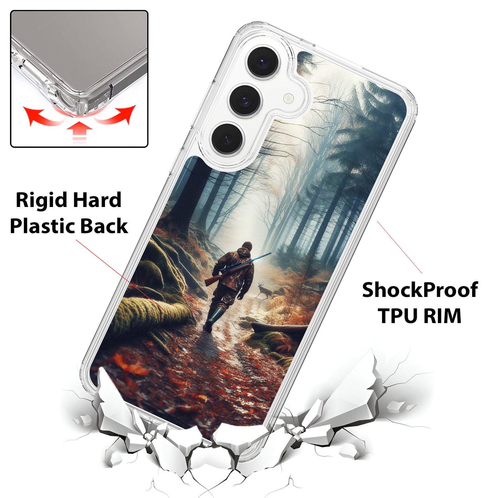 Für Samsung Galaxy S25 FE/S24 FE/S23 FE Stoßfest Bumper Case Hülle + Glas - HNT - Bild 70 von 76