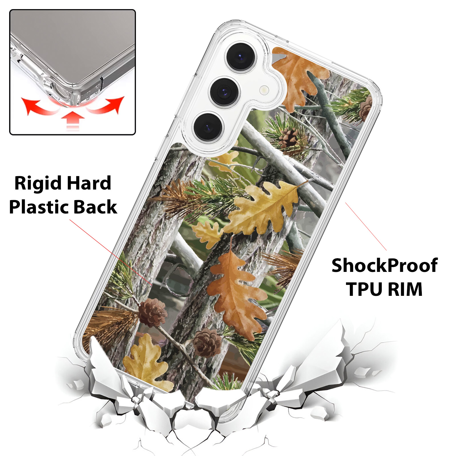Für Samsung Galaxy S25 FE/S24 FE/S23 FE Stoßfest Bumper Case Hülle + Glas - HNT - Bild 38 von 76