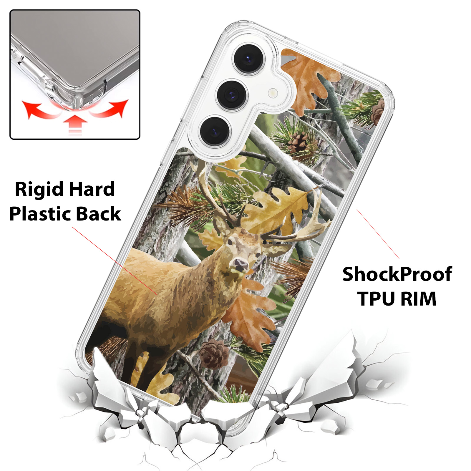 Für Samsung Galaxy S25 FE/S24 FE/S23 FE Stoßfest Bumper Case Hülle + Glas - HNT - Bild 46 von 76