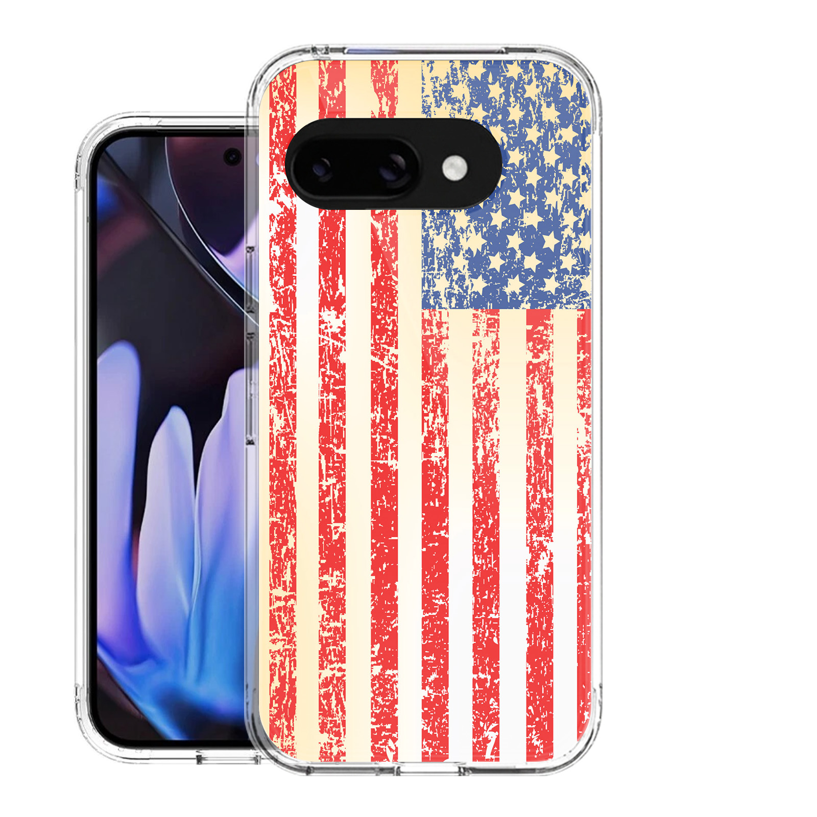 For Google Pixel 10a/9a Shockproof Bumper Case+Tempered Glass-USA