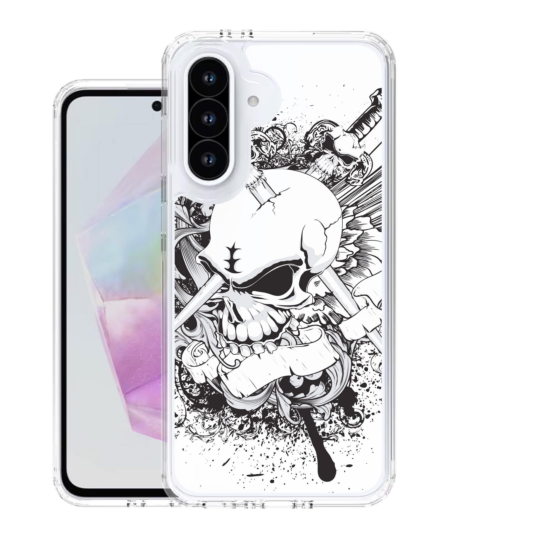 For Samsung Galaxy A16/A26/A36/A56 5G Shockproof Bumper Phone Case+Glass-SKL